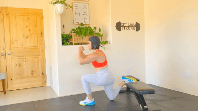 bodyweight split squats exercise